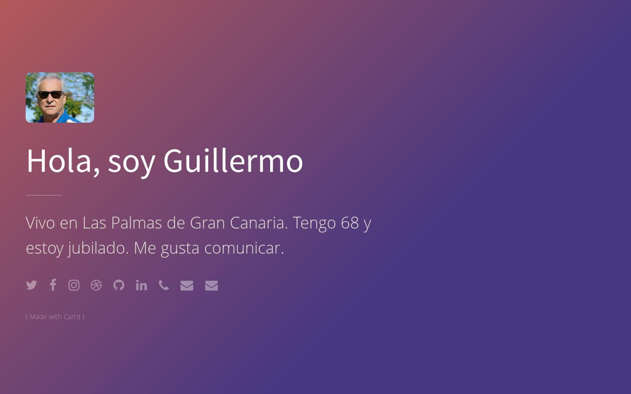 Carrd profile picture for @guillermo